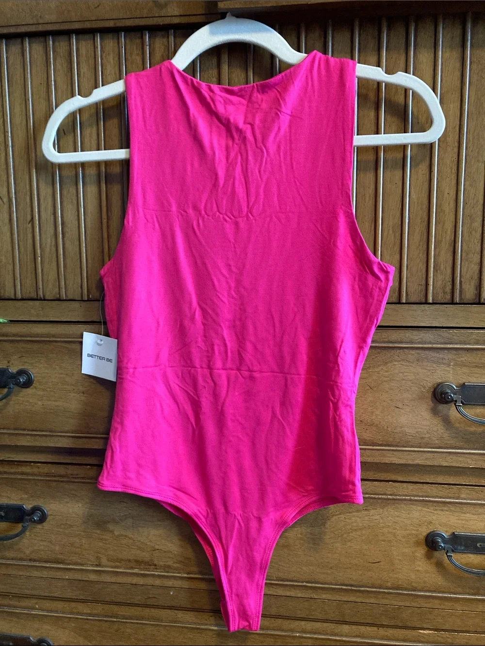 Better Be Hot Pink Sleeveless One-Piece Bodysuit